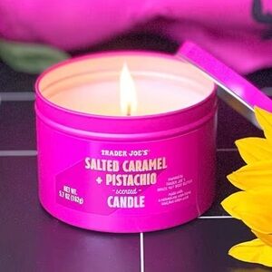 Trader Joe’s Salted Caramel + Pistachio Scented Candle